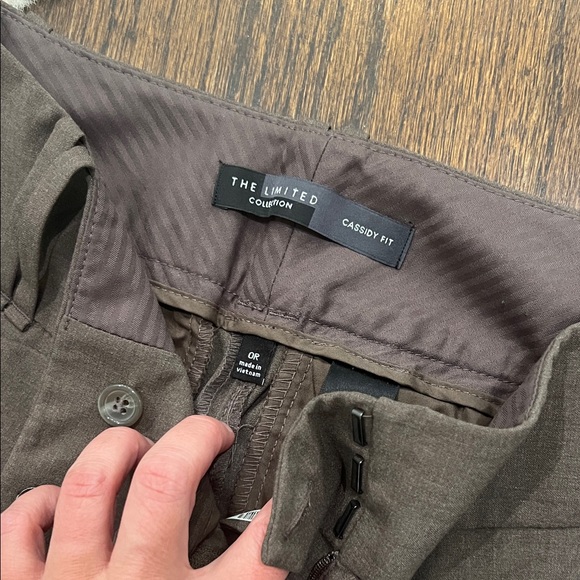The Limited Dark Brown Cassidy Fit Trousers - Picture 2 of 4